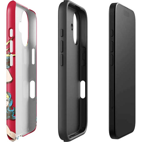 DC Comics Wonder Woman Vintage Action pose iPhone 16 Impact Case