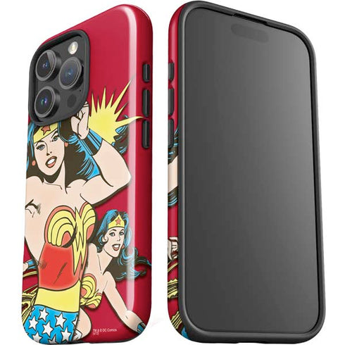DC Comics Wonder Woman Vintage Action pose iPhone 16 Pro Impact Case