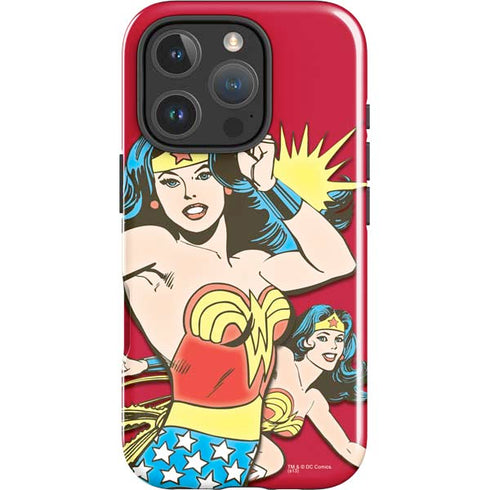 DC Comics Wonder Woman Vintage Action pose iPhone 16 Pro Max Impact Case