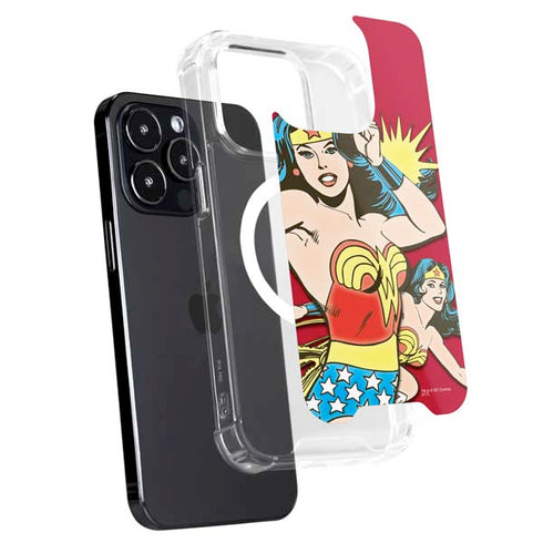 DC Comics Wonder Woman Vintage Action pose iPhone 16 Pro Max MagSafe Case