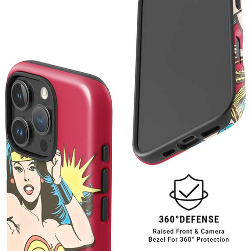 DC Comics Wonder Woman Vintage Action pose iPhone 16 Pro Max Magsafe Impact Case