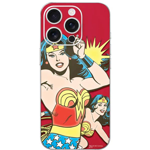 DC Comics Wonder Woman Vintage Action pose iPhone 16 Pro Skin