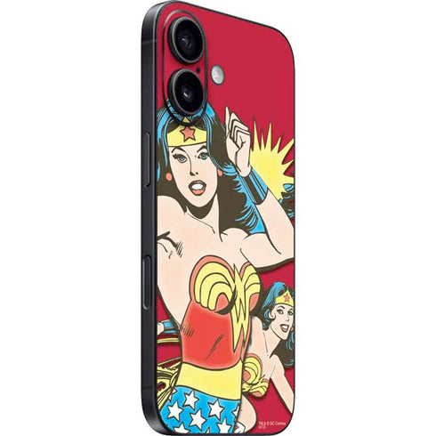 DC Comics Wonder Woman Vintage Action pose iPhone 16 Skin