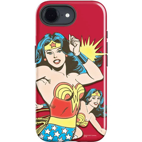 DC Comics Wonder Woman Vintage Action pose iPhone 16e Impact Case