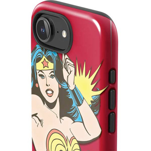 DC Comics Wonder Woman Vintage Action pose iPhone 16e Impact Case