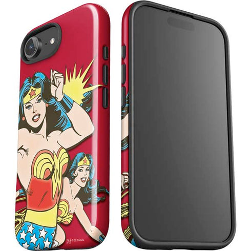 DC Comics Wonder Woman Vintage Action pose iPhone 16e Impact Case