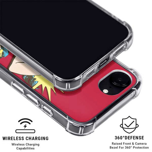 DC Comics Wonder Woman Vintage Action pose iPhone 16e MagSafe Case