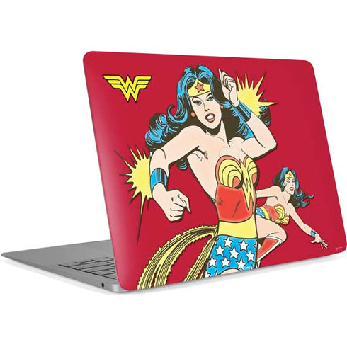 DC Comics Wonder Woman Vintage Action pose Apple MacBook Air Skin