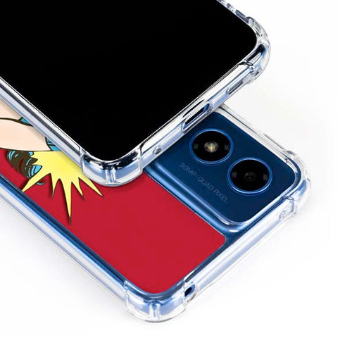 DC Comics Wonder Woman Vintage Action pose Moto G Play 4G (2024) Clear Case