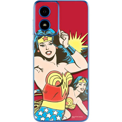 DC Comics Wonder Woman Vintage Action pose Moto G Play 4G (2024) Skin