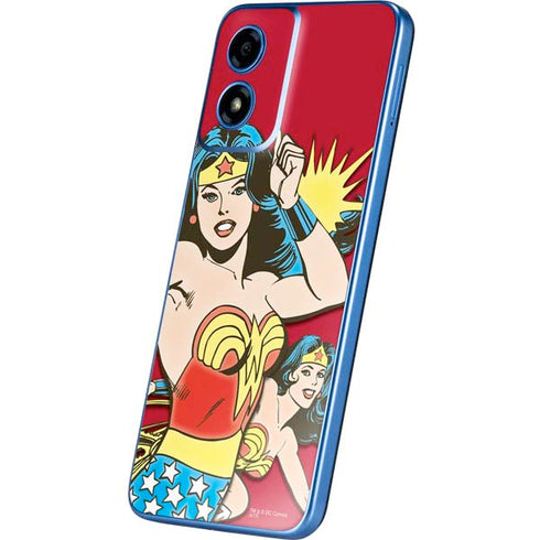 DC Comics Wonder Woman Vintage Action pose Moto G Play 4G (2024) Skin