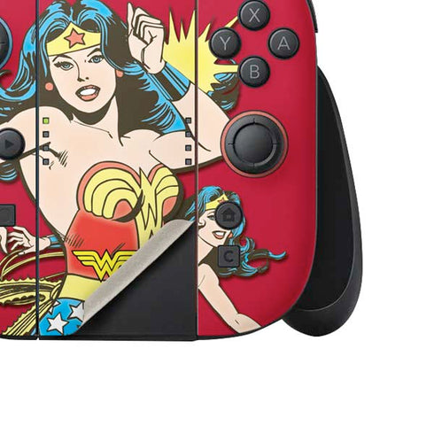DC Comics Wonder Woman Vintage Action pose Nintendo Switch 2 (2025) Joy-Con Controller Skin