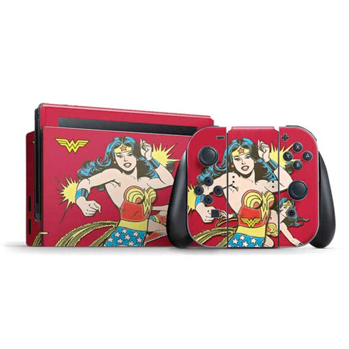 DC Comics Wonder Woman Vintage Action pose Nintendo Skins