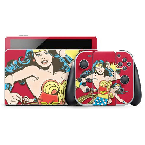 DC Comics Wonder Woman Vintage Action pose Nintendo Skins