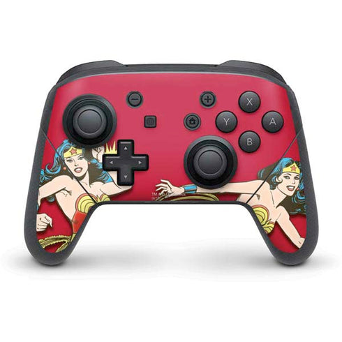 DC Comics Wonder Woman Vintage Action pose Nintendo Skins