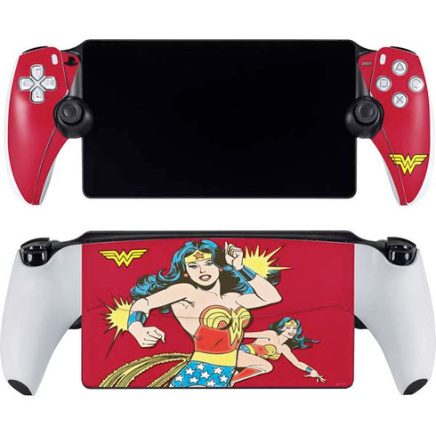 DC Comics Wonder Woman Vintage Action pose PlayStation Portal Remote Player Skin