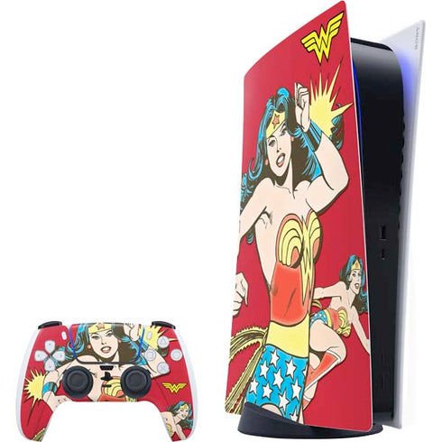 DC Comics Wonder Woman Vintage Action pose PlayStation PS5 Skins