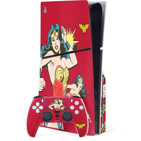 DC Comics Wonder Woman Vintage Action pose PlayStation PS5 Skins