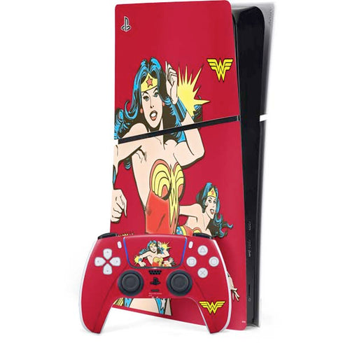 DC Comics Wonder Woman Vintage Action pose PlayStation PS5 Skins
