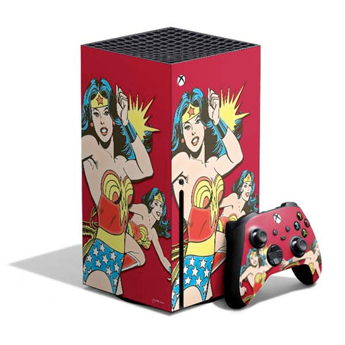 DC Comics Wonder Woman Vintage Action pose Xbox Series X Bundle Skin