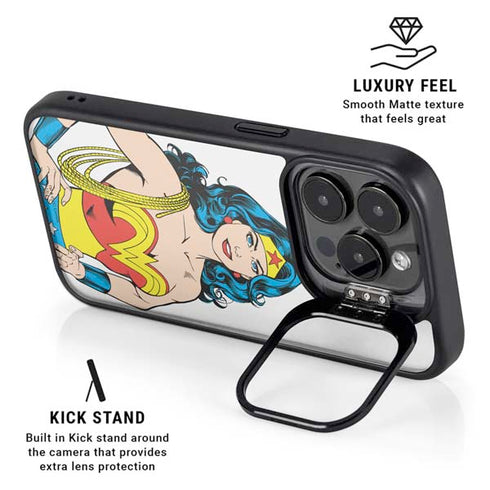 DC Comics Wonder Woman iPhone 15 Pro Kickstand Case