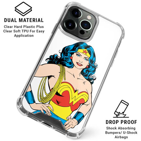 DC Comics Wonder Woman iPhone 16 Pro Max Clear Case