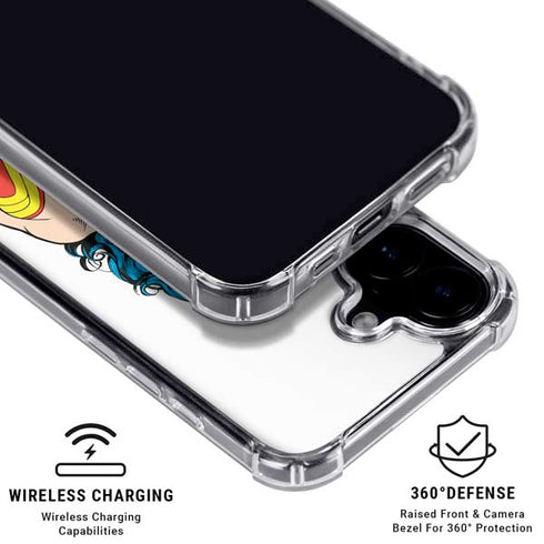 DC Comics Wonder Woman iPhone 17 Clear Case