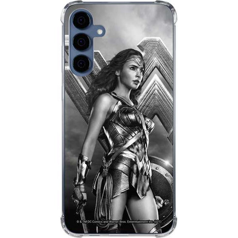 The Justice League (2017) Wonder Woman Poster Galaxy A55 5G Clear Case