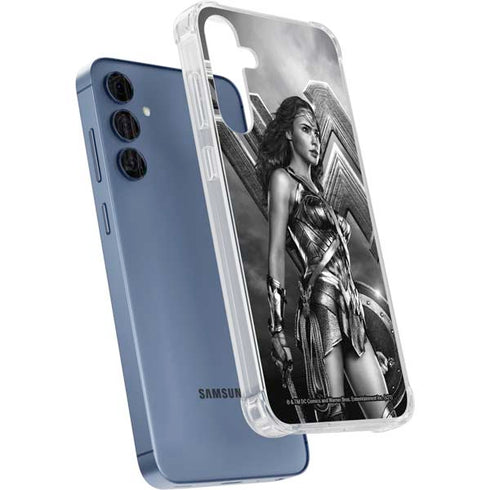 The Justice League (2017) Wonder Woman Poster Galaxy A55 5G Clear Case