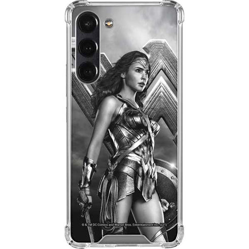 The Justice League (2017) Wonder Woman Poster Galaxy S24 FE Clear Case