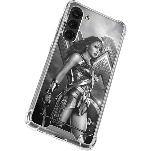 The Justice League (2017) Wonder Woman Poster Galaxy S24 FE Clear Case