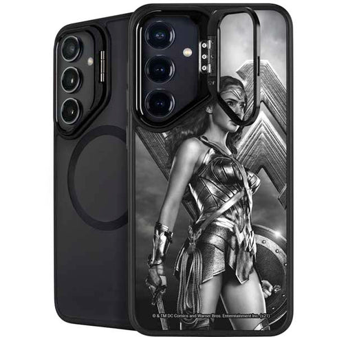 The Justice League (2017) Wonder Woman Poster Galaxy S24 FE Kickstand Case