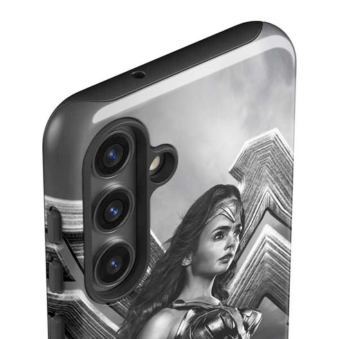 The Justice League (2017) Wonder Woman Poster Galaxy S25 Plus Impact Case