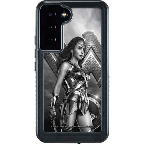 The Justice League (2017) Wonder Woman Poster Galaxy S24 Plus Waterproof Case