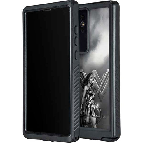The Justice League (2017) Wonder Woman Poster Galaxy S24 Ultra Waterproof Case