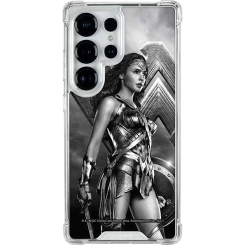 The Justice League (2017) Wonder Woman Poster Galaxy S25 Ultra Clear Case