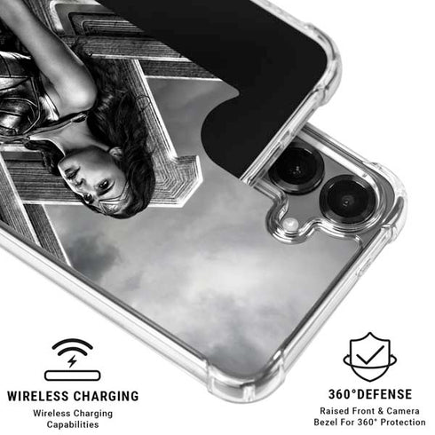The Justice League (2017) Wonder Woman Poster Galaxy S26 Plus Clear Case