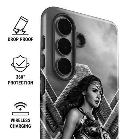 The Justice League (2017) Wonder Woman Poster Galaxy S26 Plus Impact Case