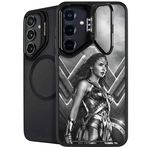 The Justice League (2017) Wonder Woman Poster Galaxy S26 Plus Kickstand Case