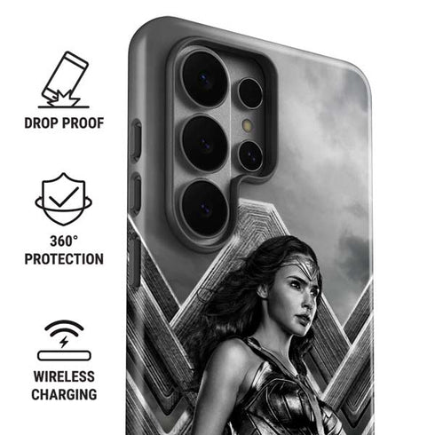 The Justice League (2017) Wonder Woman Poster Galaxy S26 Ultra Impact Case