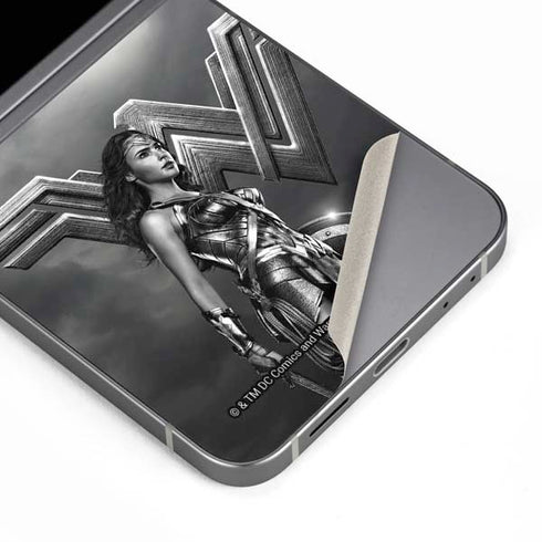 The Justice League (2017) Wonder Woman Poster Galaxy Z Flip6 Skin