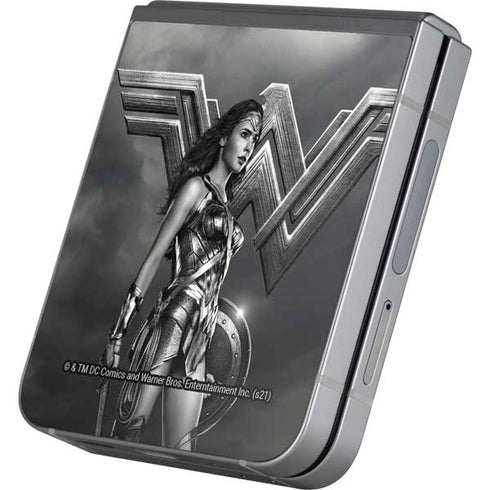The Justice League (2017) Wonder Woman Poster Galaxy Z Flip6 Skin