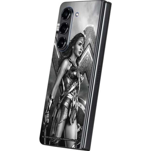 The Justice League (2017) Wonder Woman Poster Galaxy Z Fold5 5G Skin