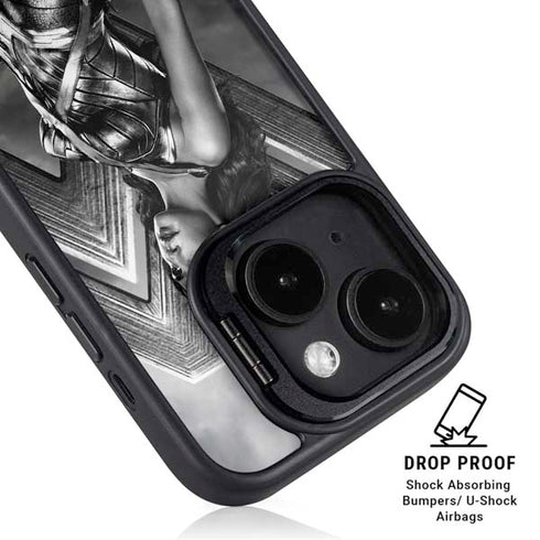 The Justice League (2017) Wonder Woman Poster iPhone 14 Kickstand Case