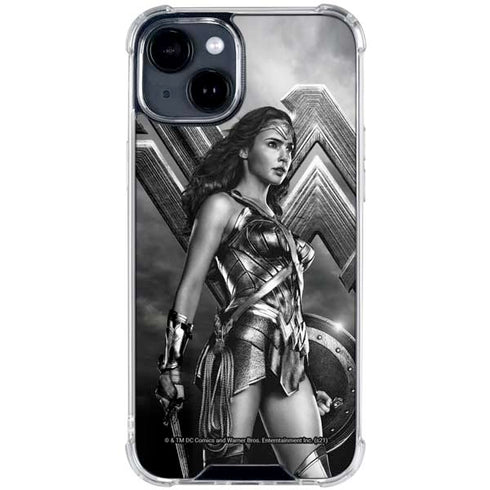 The Justice League (2017) Wonder Woman Poster iPhone 15 Clear Case