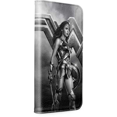 The Justice League (2017) Wonder Woman Poster iPhone 15 Folio Case