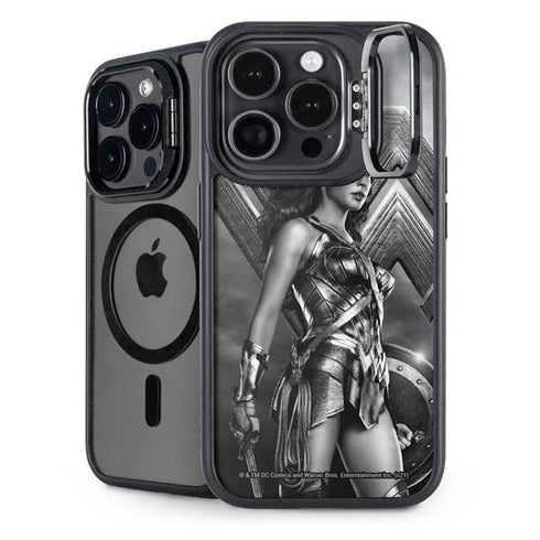 The Justice League (2017) Wonder Woman Poster iPhone 15 Pro Max Kickstand Case