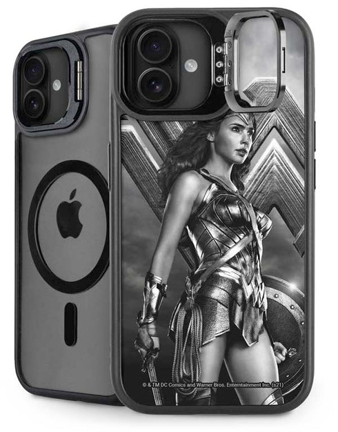 The Justice League (2017) Wonder Woman Poster iPhone 16 Plus Kickstand Case