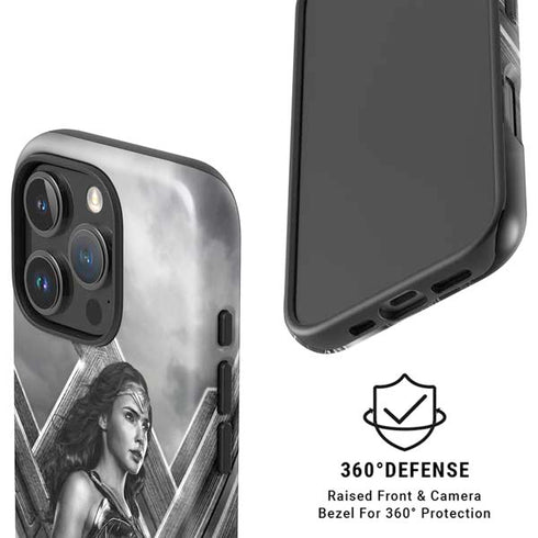 The Justice League (2017) Wonder Woman Poster iPhone 16 Pro Magsafe Impact Case