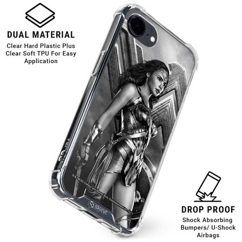 The Justice League (2017) Wonder Woman Poster iPhone 16e Clear Case